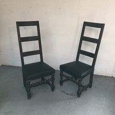 PAIRE DE CHAISES A HAUT