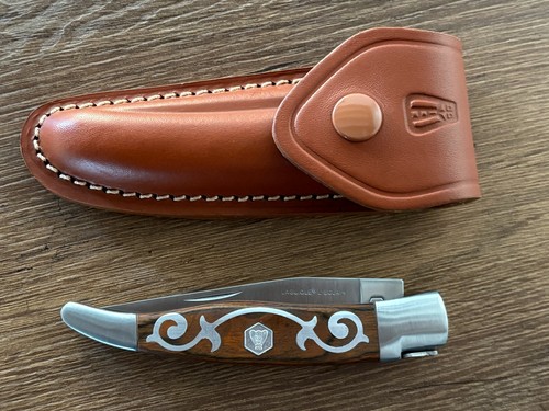 Couteau pliant étui cuir - pliant, +