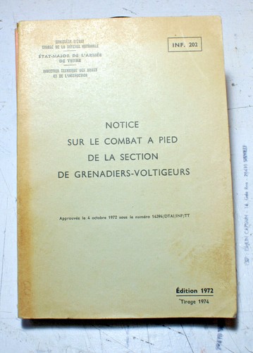 Militaria notice combat - combat, a