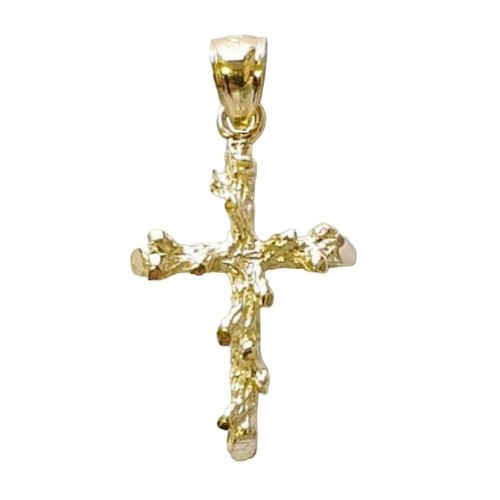 Pendentif croix or jaune - or,