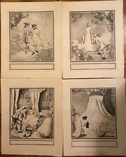 Auguste Leroux - 4 Compositions en noir pour les Liaisons Dangereuses de Laclos