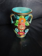 Vase signé porcelaine de Monaco ancien or fin Cerart fourniss. officiel Prince 