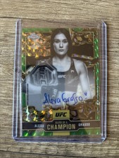 2025 Topps Chrome Ufc Mark Of Champion Alexa Grasso Green Refractor Auto /99