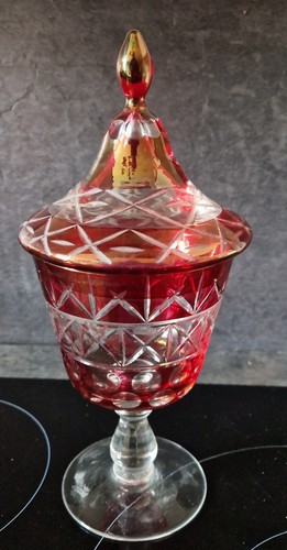 Drageoir cristal bohême - cristal,