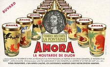 BUVARD / PUBLICITAIRE / AMORA / MOUTARDE 