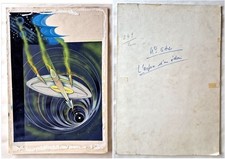 1974 RARE GOUACHE ORIGINALE de RENÉ BRANTONNE ANTICIPATION n° 642 MAURICE LIMAT