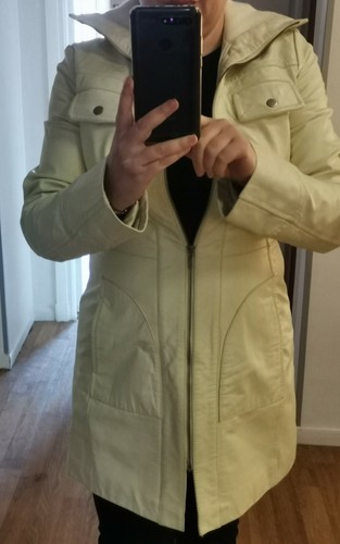Manteau cuir doublé - manteau,