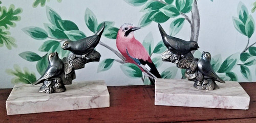 Serre livres paire oiseaux - livres,