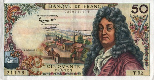 Billet francs banque de - banque,