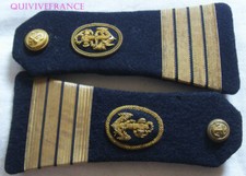 PFE3008 - PATTES D'EPAULE CAPITAINE DE NAVIRE - COMMANDANT MARINE MARCHANDE