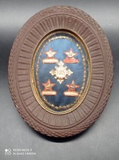 Ancien Cadre Religieux Reliquaires paperolles 4 Reliques Saints .