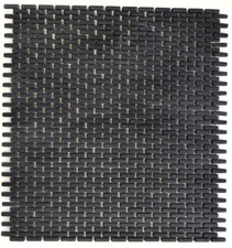 Mosaïque carreau recyclage brique enamel verre noir pâle 140-B21B_f | 10 plaques