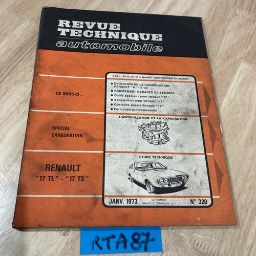 Renault r17 ts revue - r17,