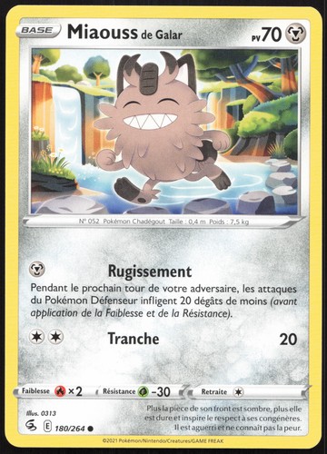 Carte pokémon miaouss - miaouss, de