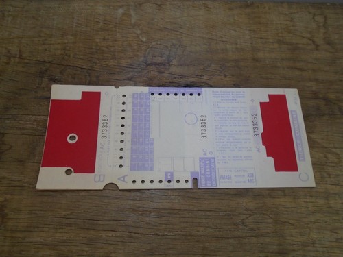 Ancien carnet tickets pmu - carnet,