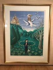 Lithographie Raymond Peynet conte de fées signée encadrée édition limitée ave...