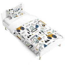 Housse de Couette de Voiture de Dessin Animé Ensemble de literie de Construct...
