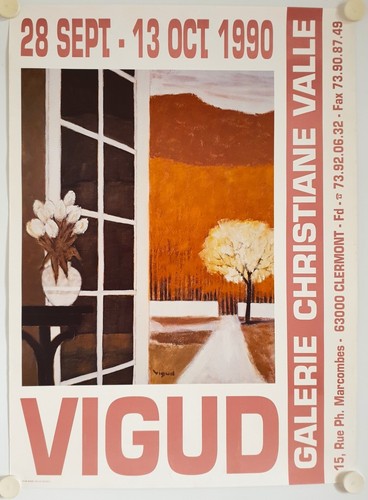 Affiche vigud 1990 exposition - vigud,