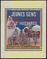 ww2 Photo Cavalerie 2e Hussard Tarbes Armistice Vichy Pétain veste casque 1942