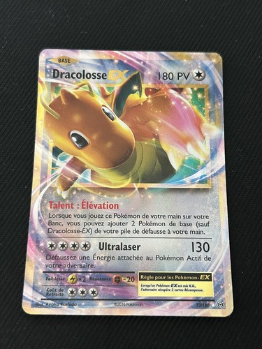 Carte pokémon dracolosse - dracolosse, ex