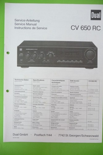 Manuel service pour dual - de,