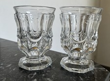 2 Vases À Violettes En Cristal De Baccarat Le Creusot Charles X