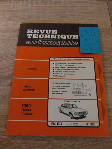 Revue technique ford - technique, gt