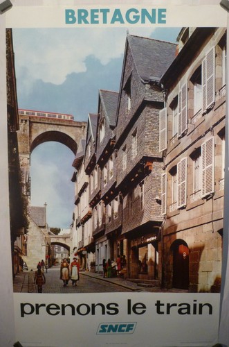 Affiche ancienne sncf bretagne - affiche,