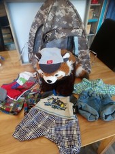 Lot peluche renard panda roux