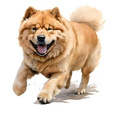 3 x autocollants Chow Chow