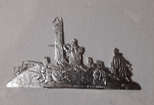 Plat d'étain-Figurines .