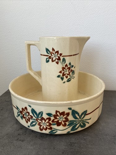 Ancien set toilette broc - set,