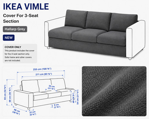 Housse ikea vimle pour - vimle, section