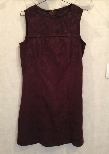 Robe droite rouge - , bordeaux