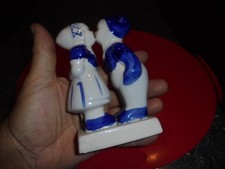 Delft Petit Couple d'Amoureux Costume Folklorique de Hollande 13.5cm