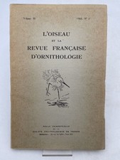 L'oiseau et le revue française d'ornithologie. Année compléte