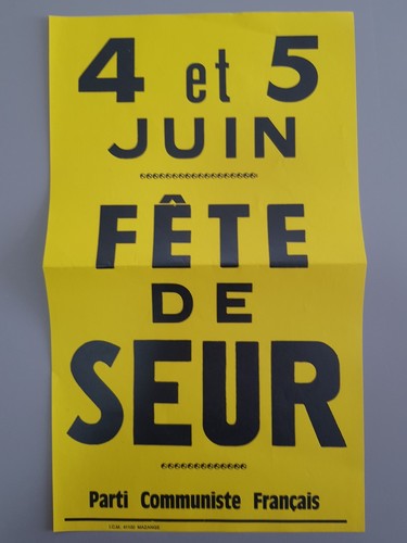 Affiche parti communiste fête - affiche,