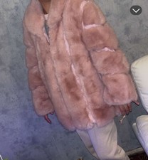 Veste fourrure et cuir alessia massimo taille M