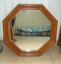 grand miroir hexagonal 62 x 62 cm