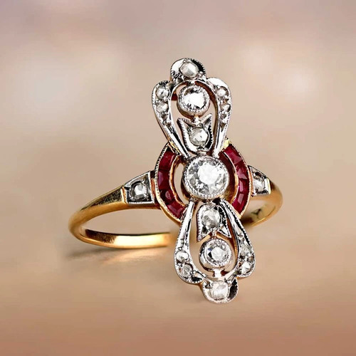 Bague fiançailles vintage - bague, de