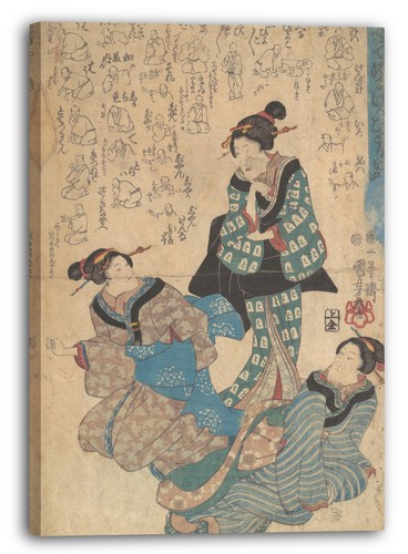 Toile cadres utagawa - toile/cadres, kuniyoshi