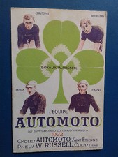 L'EQUIPE AUTOMOTO 1922 BOYAUX.W.RUSSELL.SAINT-ETIENNE. (FAIRE UNE OFFRE)