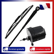 Moteur d'essuie-glace universel 12V avec bras et lame tracteur Willis Jeep