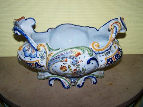 Coupe jardinière décor rouen - coupe,