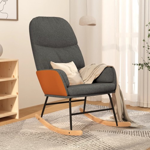Chaise bascule blanc crème - à,