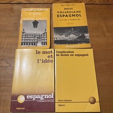 LOT DE 4 LIVRES D’ESPAGNOL I