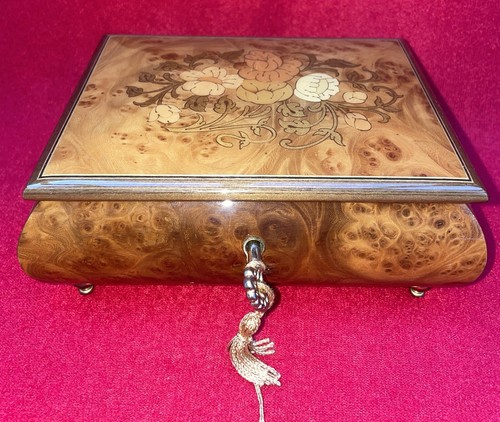 Boîte bijoux marqueterie - boîte,