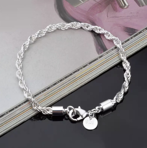 Bracelet argent massif - bracelet, en