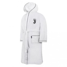 Peignoir de Bain FC Juventus Nouveau Logo Officiel Éponge Coton X Adultes Enfant