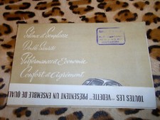 dépliant pub FORD Vedette v8